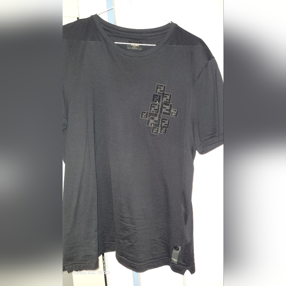 Fendi Black Short Sleeve Tee